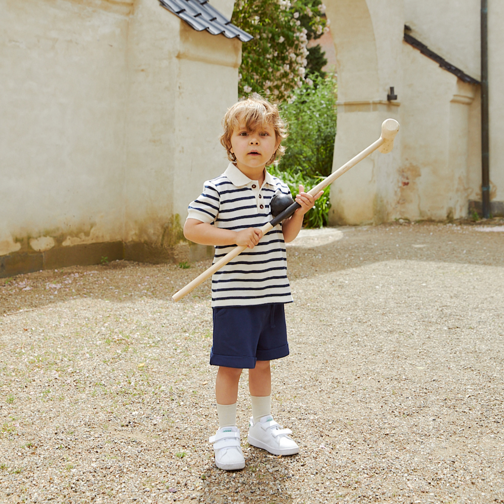 Gestreiftes Piqué-Poloshirt