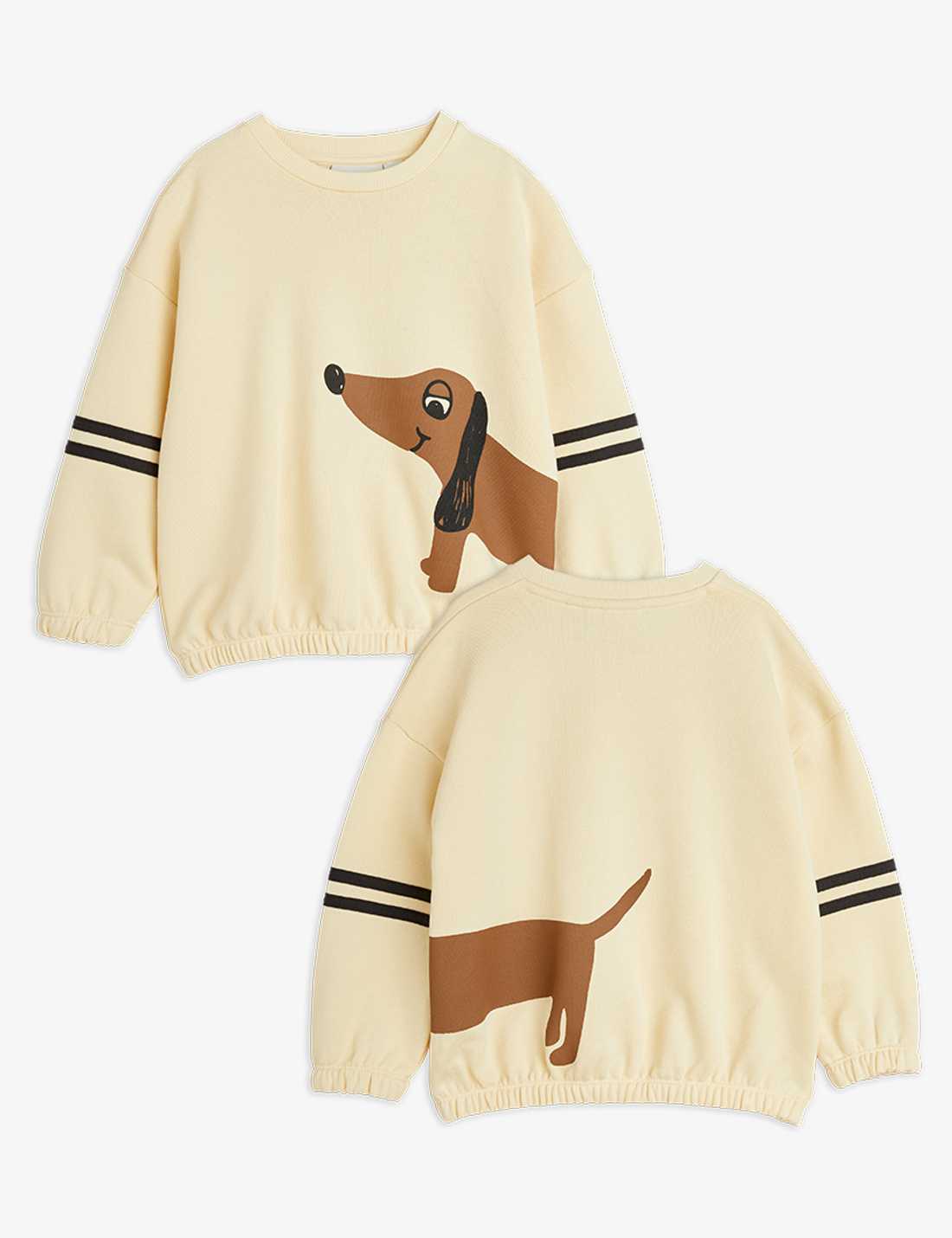 Dackel mit Steifen Sweatshirt