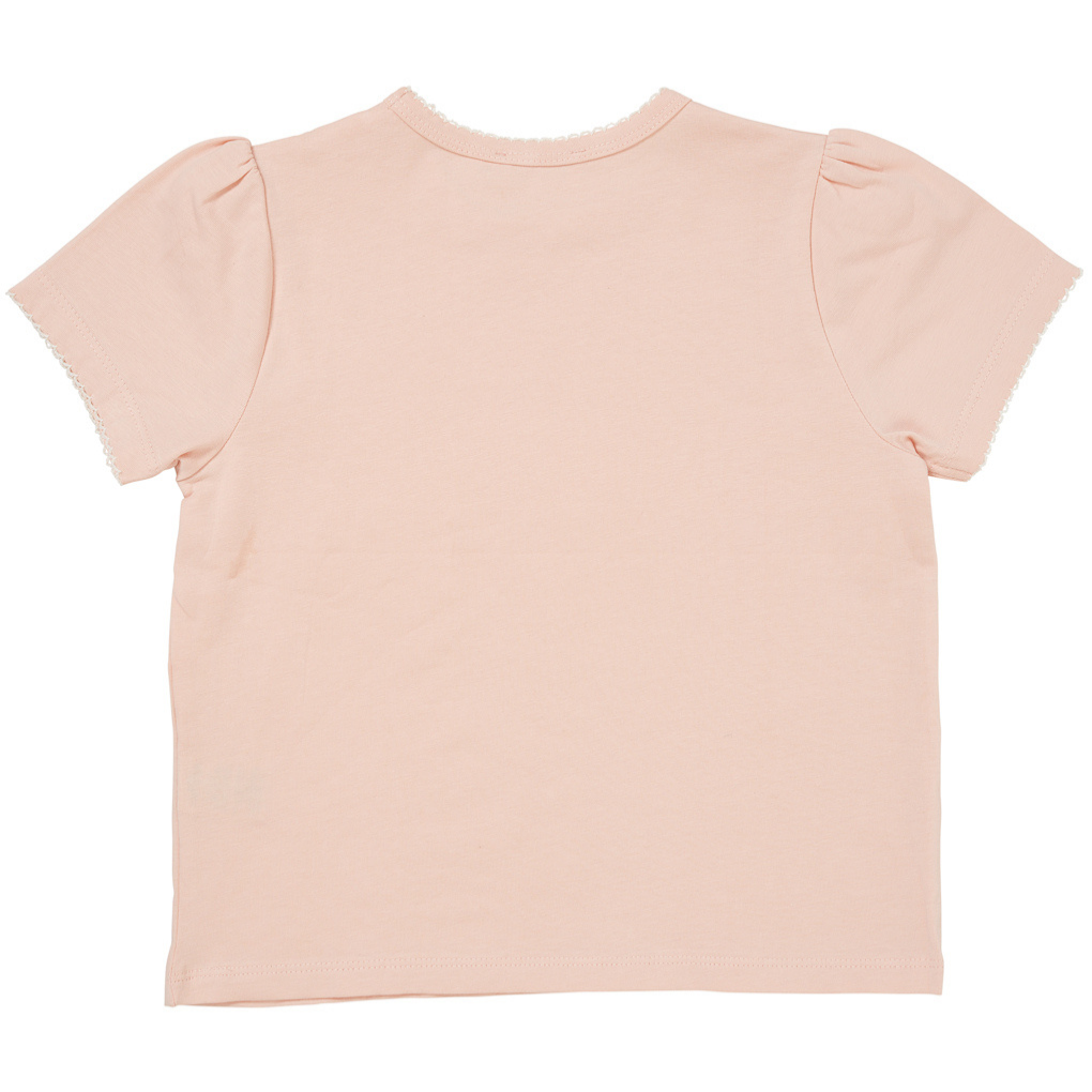 T-Shirt mit Rüschenärmeln Dusty Rose