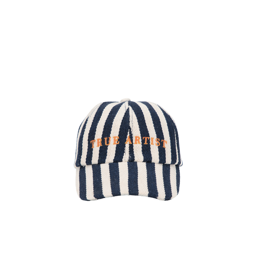 Cap no01 Navy Blue Stripes