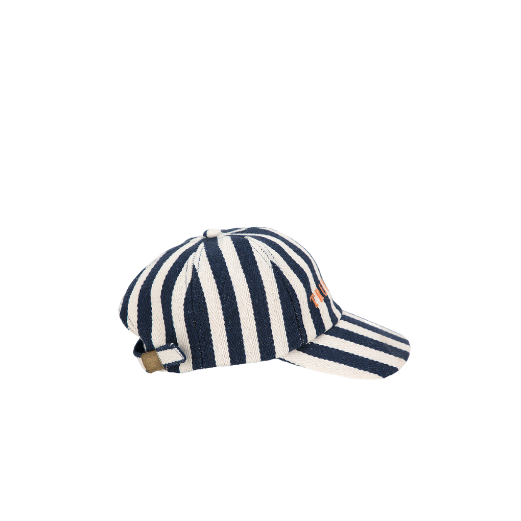 Cap no01 Navy Blue Stripes