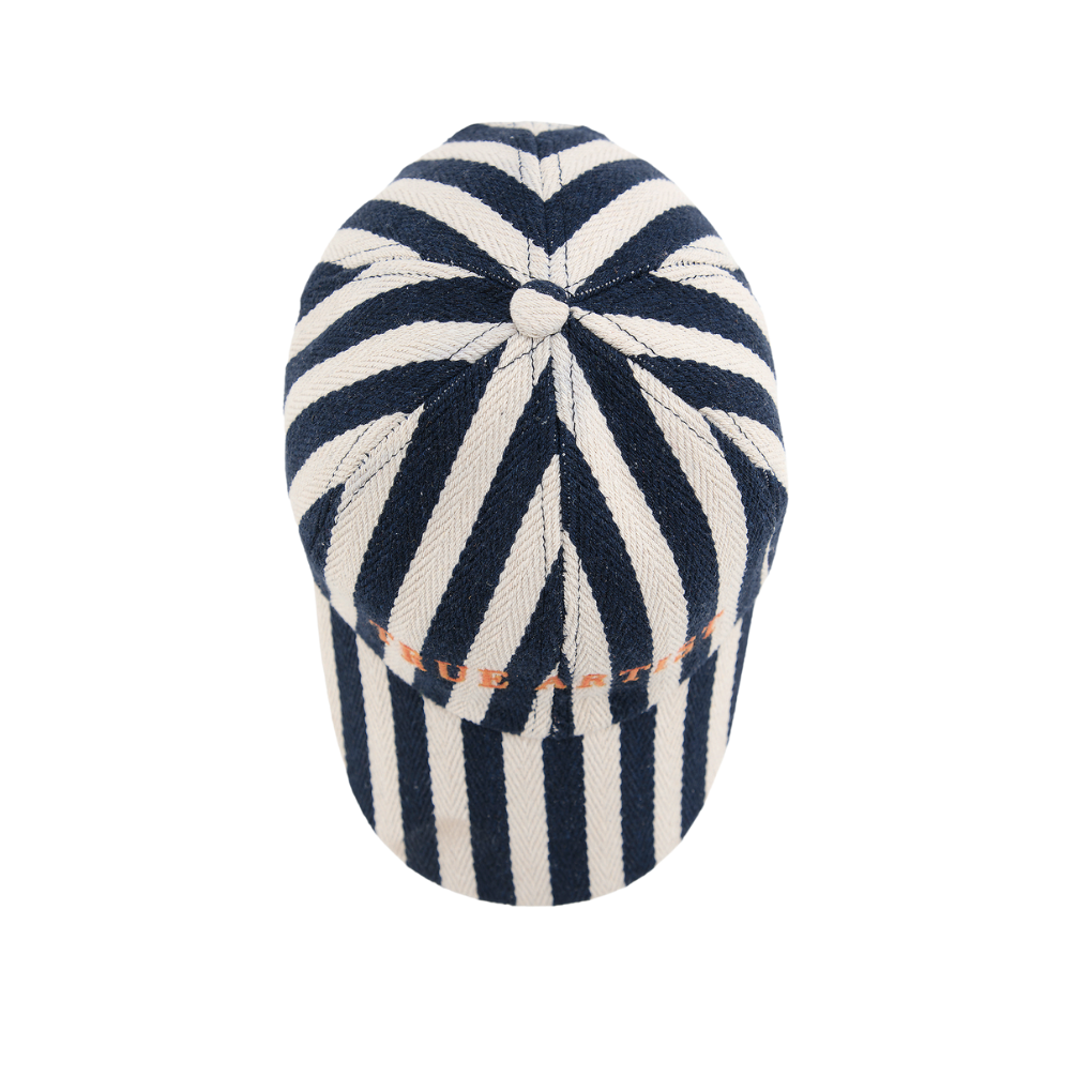 Cap no01 Navy Blue Stripes