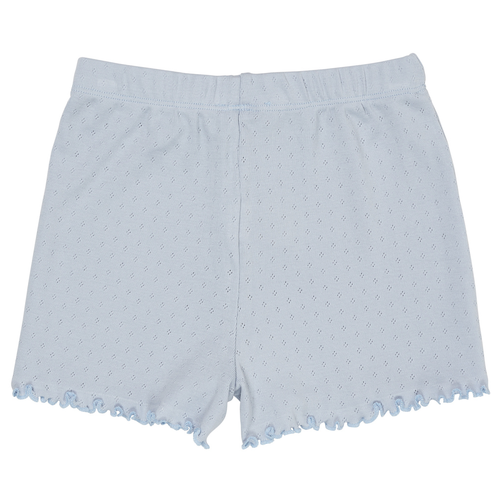 Pointelle-Shorts Dusty Blue