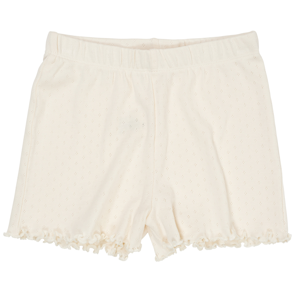 Pointelle-Shorts Cream