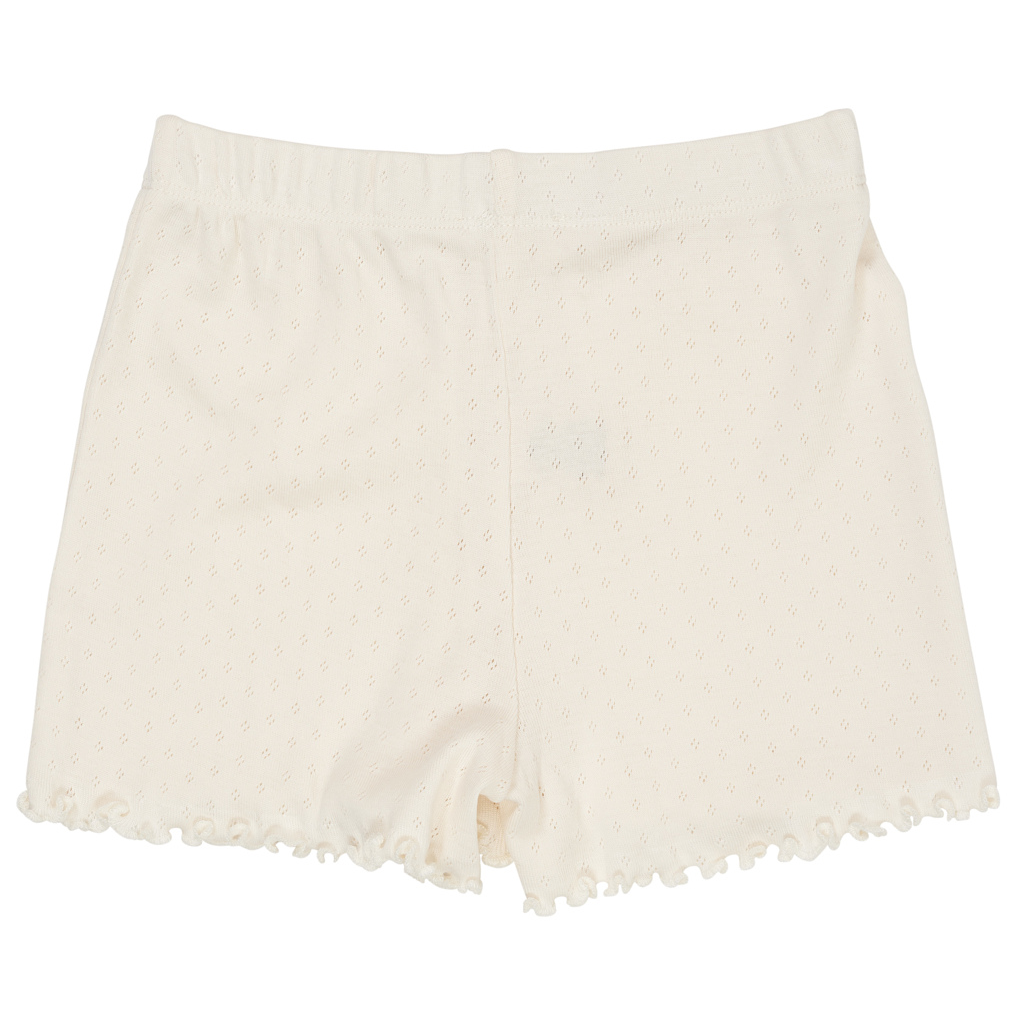 Pointelle-Shorts Cream