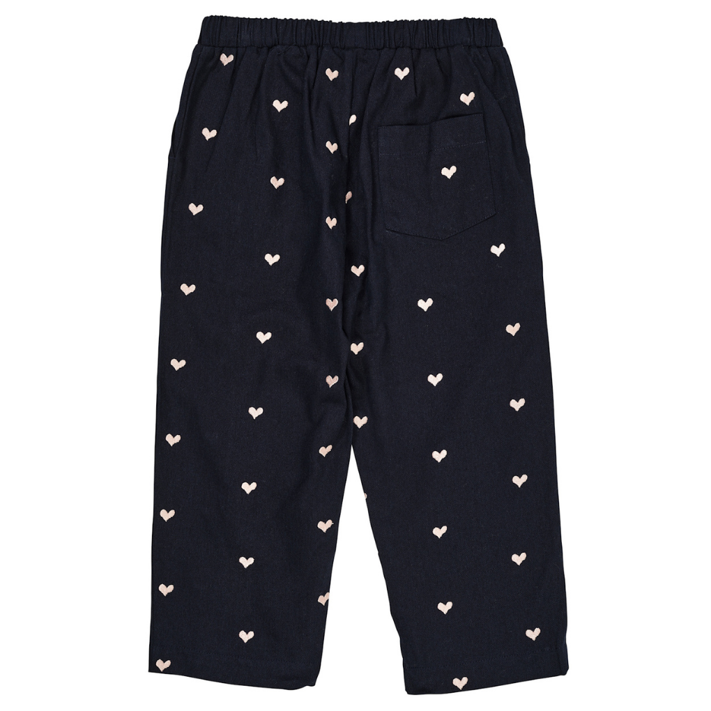 Hosen mit Herzchen Navy