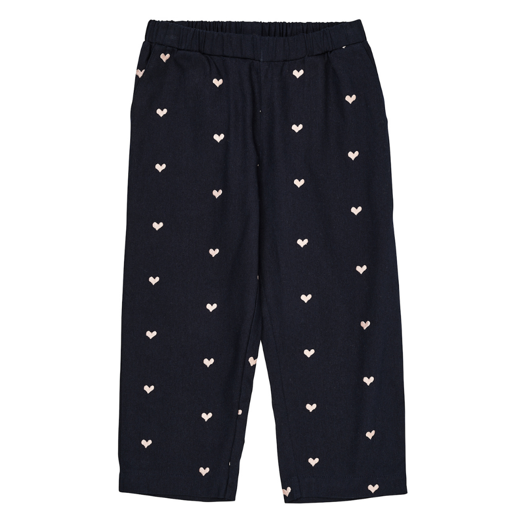 Hosen mit Herzchen Navy