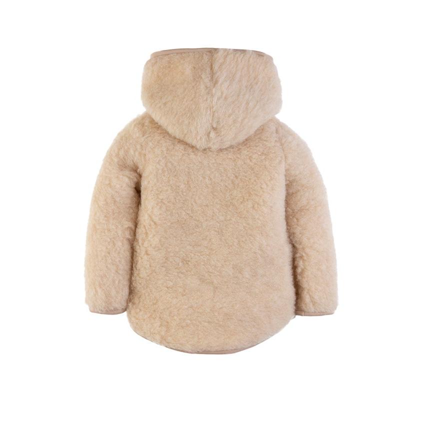 Wolljacke Beige