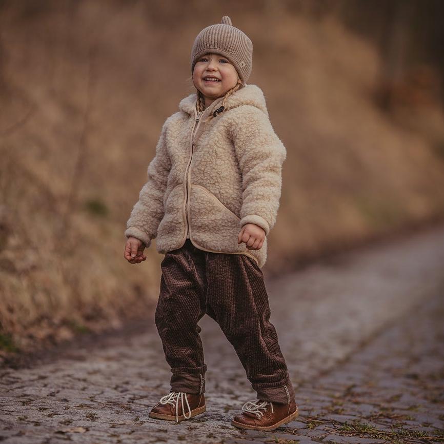 Wolljacke Beige