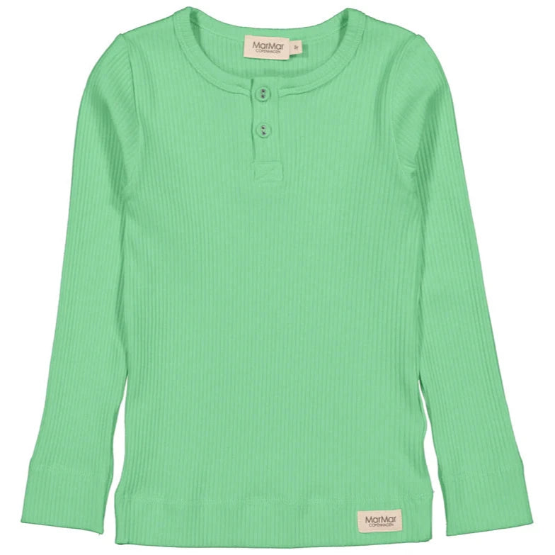 Langarm Shirt Modal Cale Green