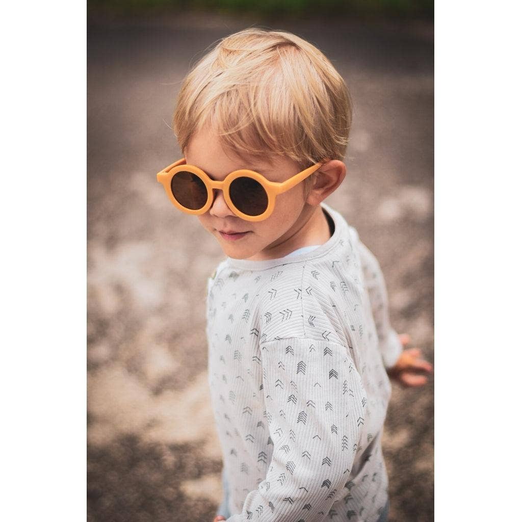 Runde Sonnenbrille Golden 3-8 Jahre