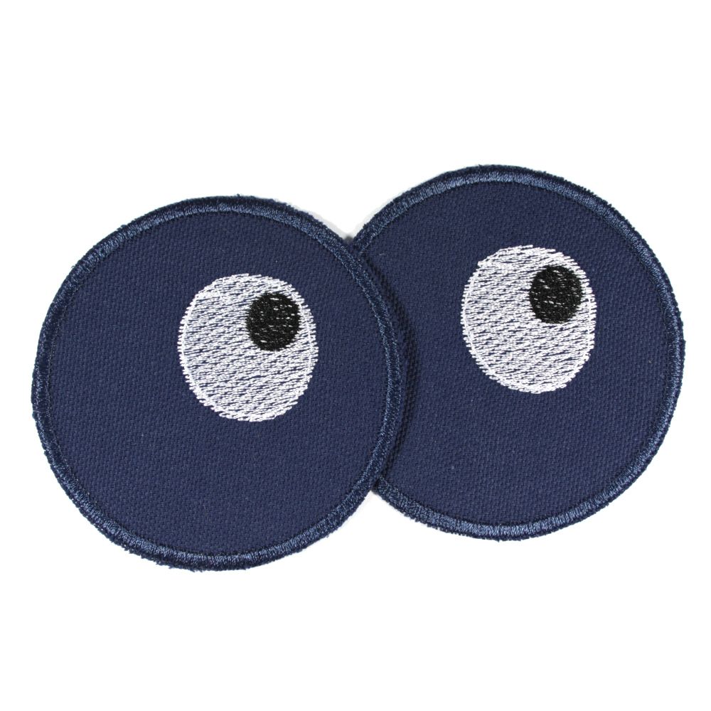 Flickli Funny Faces Denim Knee Patch