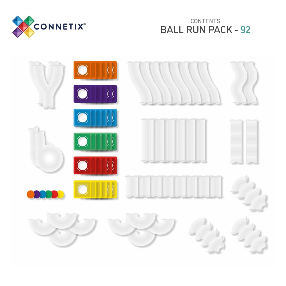 Connetix Rainbow Ball Run Pack 92